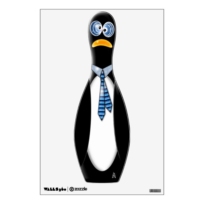 Penguin Bowling Pin   Albert (Wall Decal)