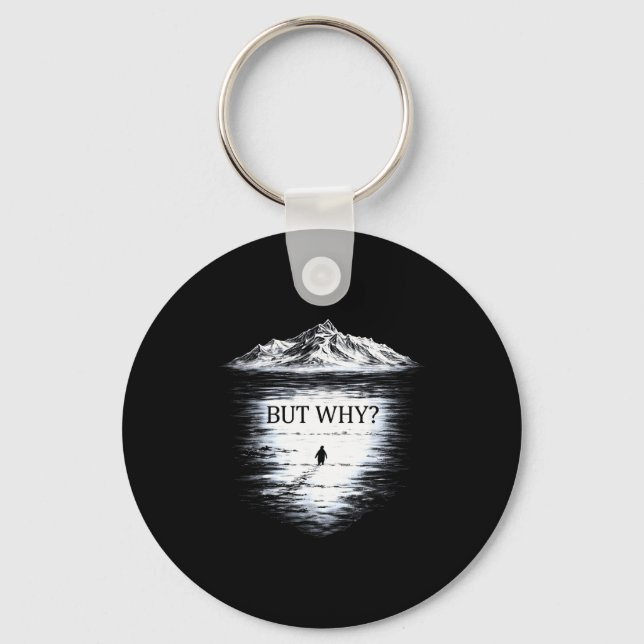 Penguin but why  keychain (Front)