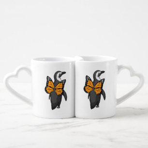 Penguin Butterfly wings Coffee Mug Set
