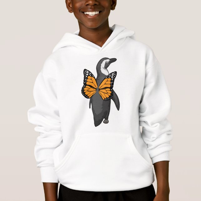 Penguin Butterfly wings Hoodie (Front)
