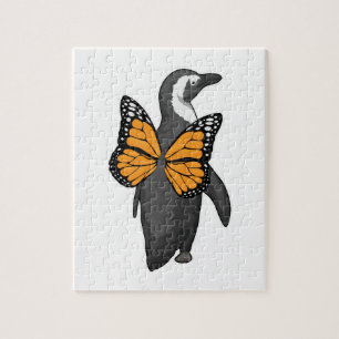Penguin Butterfly wings Jigsaw Puzzle