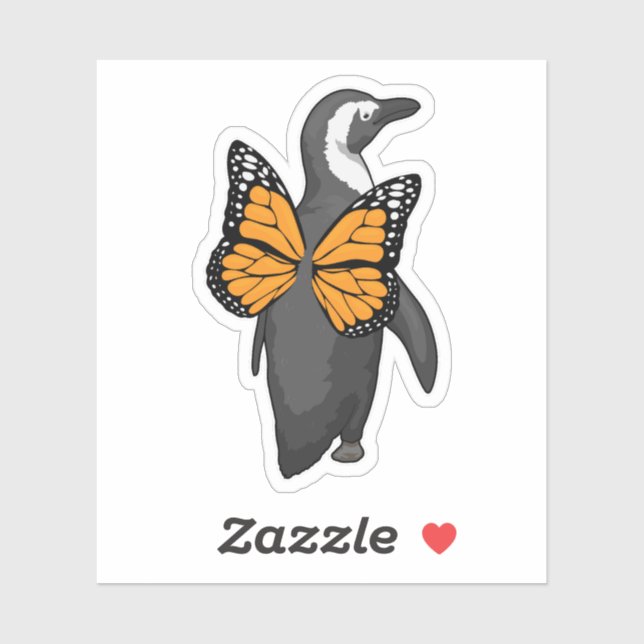 Penguin Butterfly wings Sticker (Sheet)