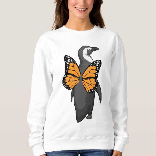 Penguin Butterfly wings Sweatshirt (Front)