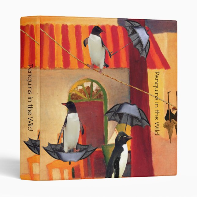 Penguin Cafe 3 Ring Binder (Front/Spine)