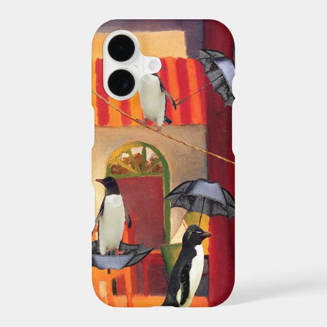 Penguin Cafe Iphone Case (Back)