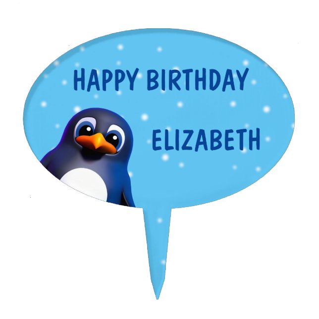Penguin Cake Topper (Front)