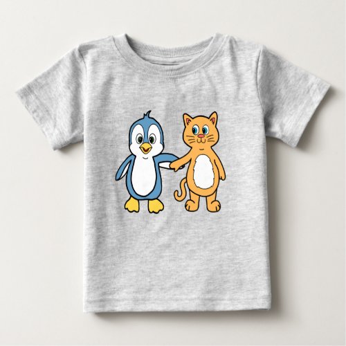 Penguin Cats Baby T_Shirt