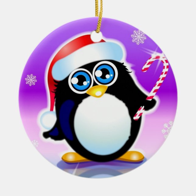 penguin ceramic ornament (Front)