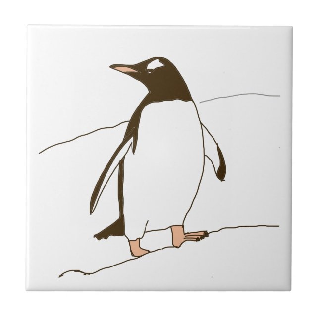 Penguin Ceramic Tile (Front)
