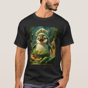 Penguin Chef Kitchen Art Animal Lovers T-Shirt