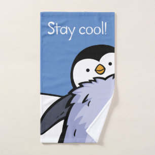 Penguin Chick Close Up Bath Towel