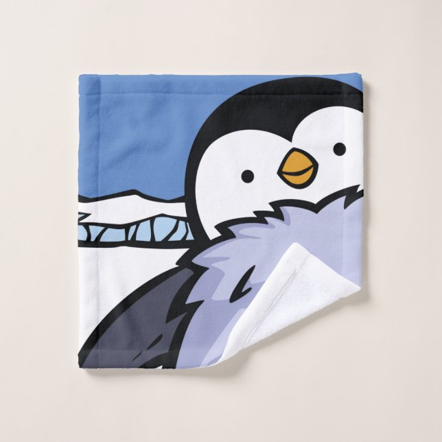 Penguin Chick Close Up Wash Cloth (Wash Cloth)