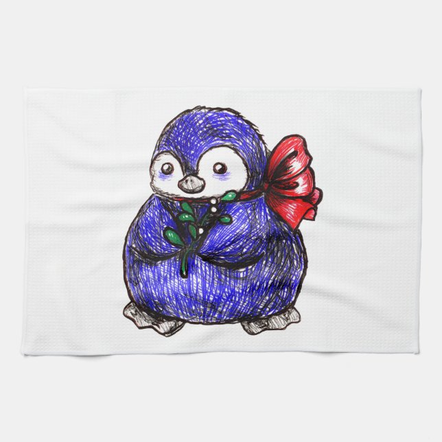 Penguin Chick Kitchen Towel (Horizontal)