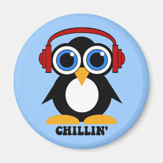 penguin chillin magnet