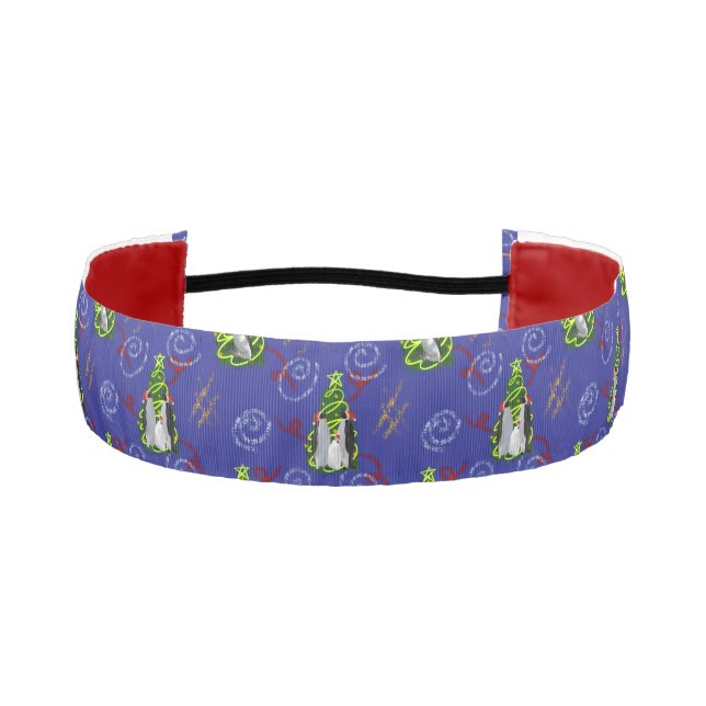 Penguin Christmas Athletic Headband (Front)