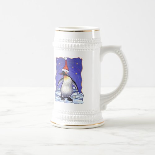 Penguin Christmas Beer Stein