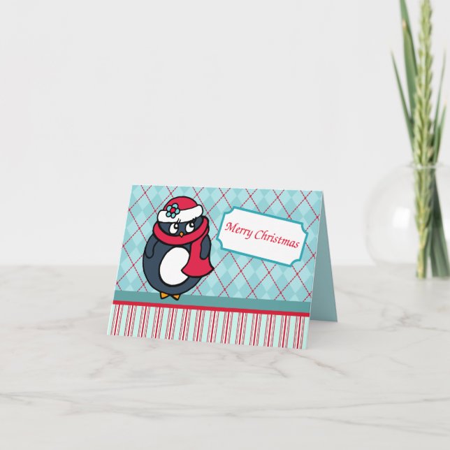 Penguin Christmas  Card (Front)