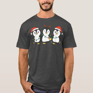 Penguin Christmas Christmas Tree Animals Cute Peng T-Shirt