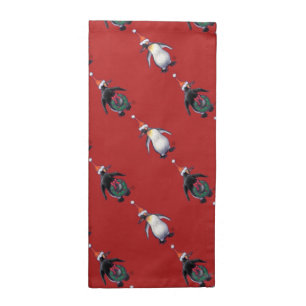 Penguin Christmas Cloth Napkin