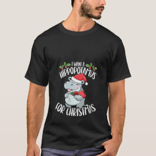 Penguin Christmas Day Ice Bird Animal Santa Claus T-Shirt
