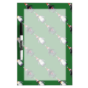 Penguin Christmas Dry Erase Board