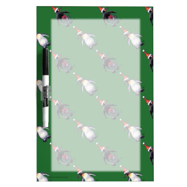 Penguin Christmas Dry Erase Board (Front)