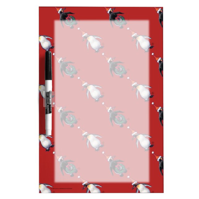 Penguin Christmas Dry-Erase Board (Front)