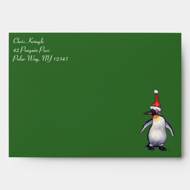 Penguin Christmas Envelope (Front)