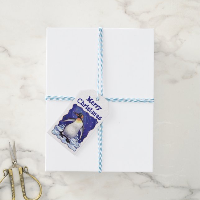 Penguin Christmas Gift Tags (With Twine)
