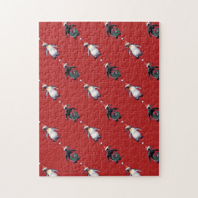 Penguin Christmas Jigsaw Puzzle (Vertical)