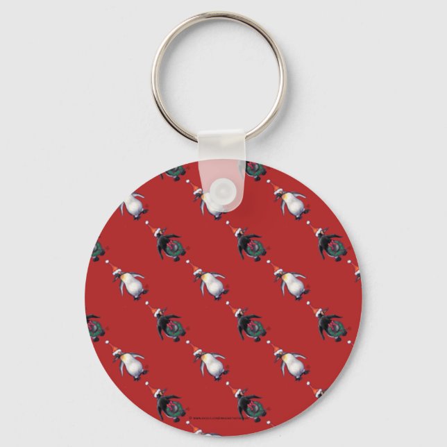 Penguin Christmas Keychain (Front)