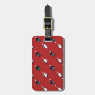 Penguin Christmas Luggage Tag