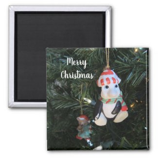 Penguin Christmas Magnet