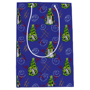 Penguin Christmas Medium Gift Bag