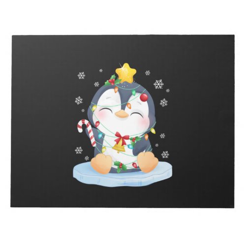 Penguin Christmas Merry Christmas Notepad