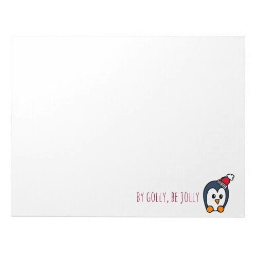 Penguin Christmas Notepad