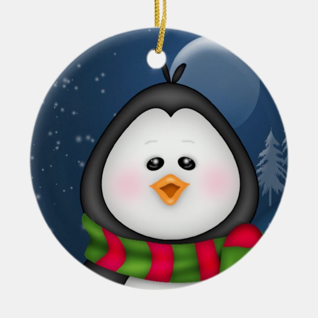 Penguin Christmas Ornament (Front)