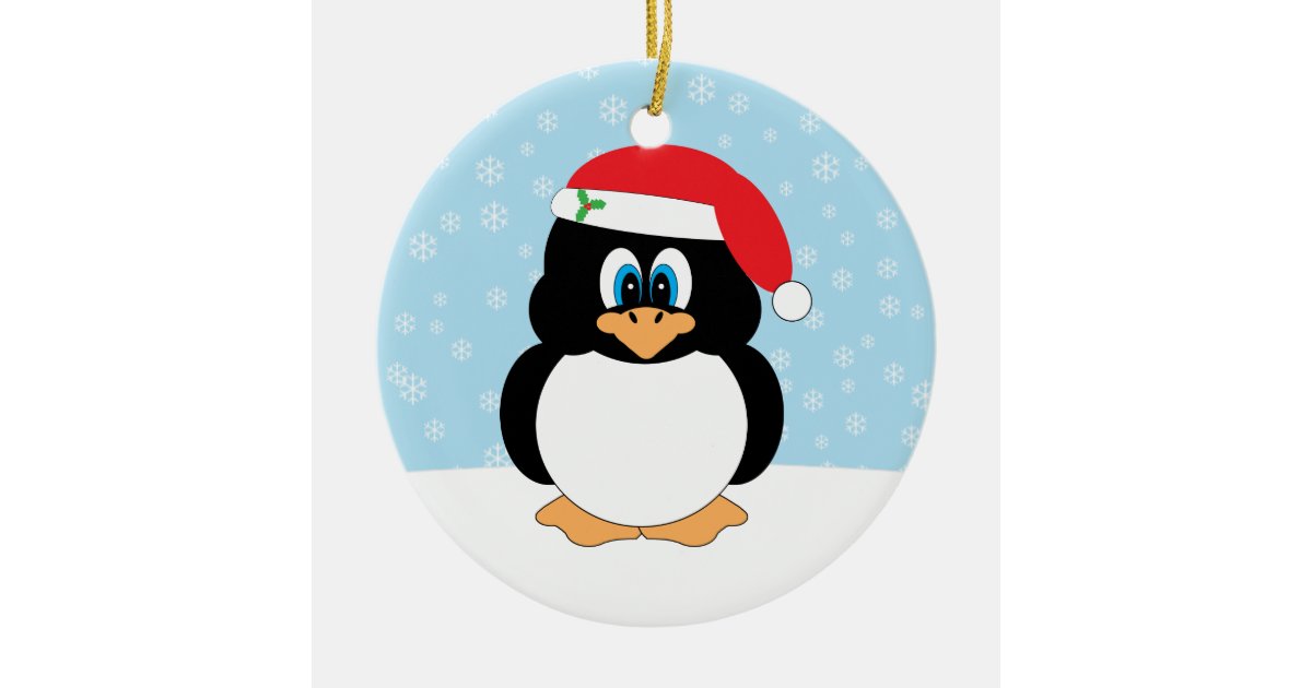 Penguin Christmas Ornament Zazzle