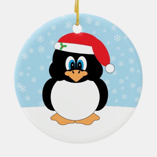 Penguin Christmas Ornament | Zazzle