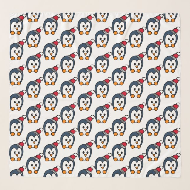 Penguin Christmas Scarf (Front)