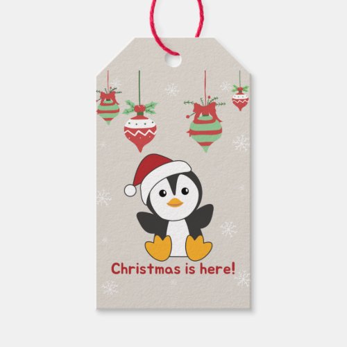 Penguin Christmas Snow Winter Animals Penguins Gif Gift Tags