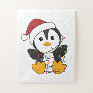 Penguin Christmas Snow Winter Animals Penguins Jigsaw Puzzle