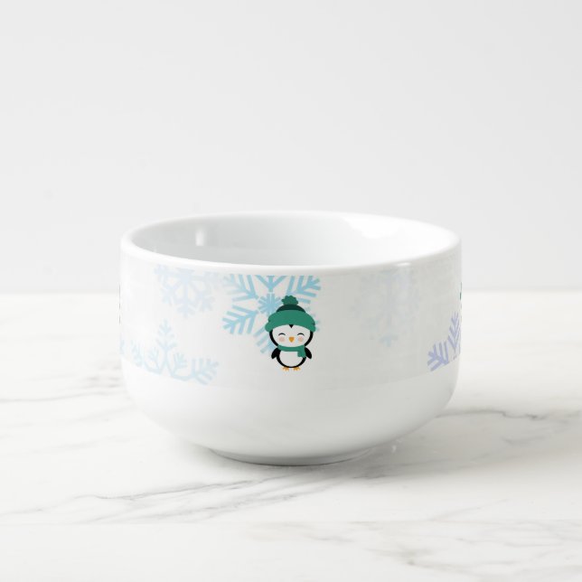Penguin Christmas Soup Mug (Front)