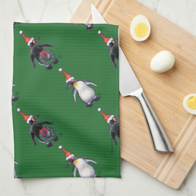Penguin Christmas Towel (Quarter Fold)