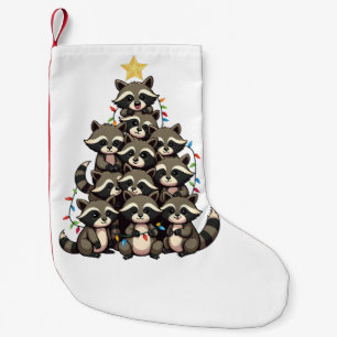 Penguin Christmas Tree Merry Christmas Xmas  Small Christmas Stocking