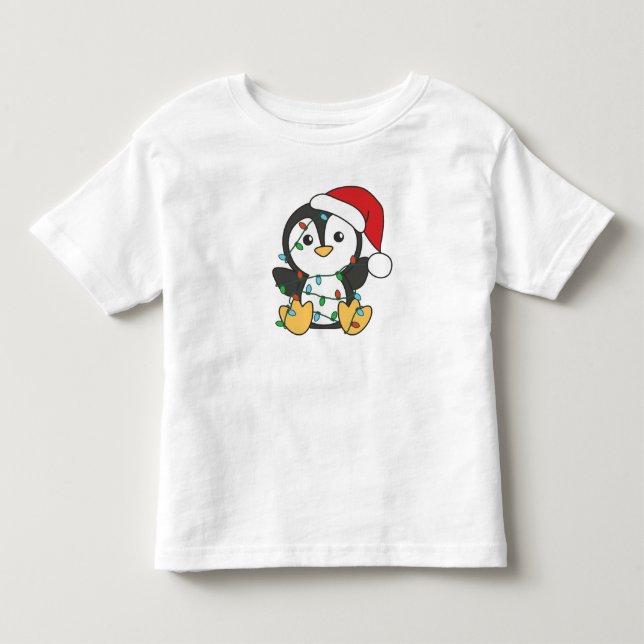 Penguin Christmas Winter Animals Holiday Penguines Toddler T-shirt (Front)