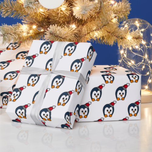 Penguin Christmas Wrapping Paper