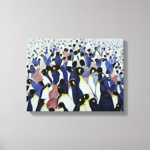 Penguin City Canvas Print