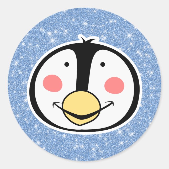 Penguin Classic Round Sticker (Front)