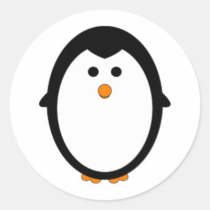 Penguin Classic Round Sticker